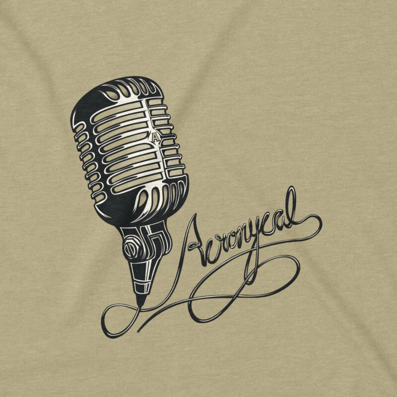 Acronycal Band Vintage Microphone T-shirt Design