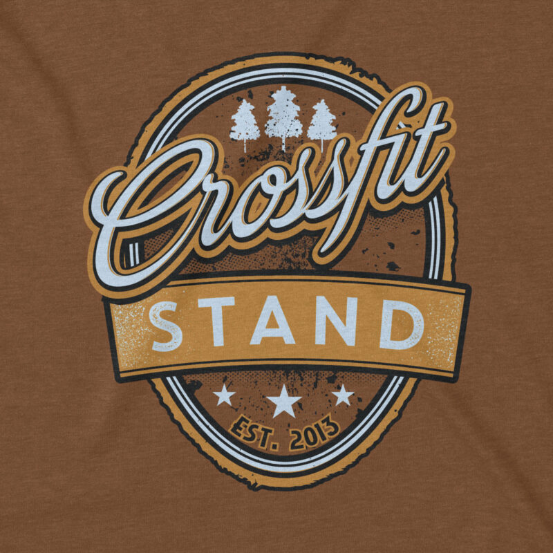 Crossfit Stand Promotional T-shirt Design