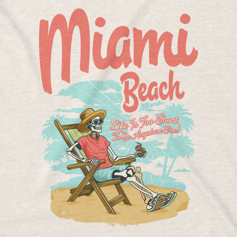 Ancient Oaks Miami Beach Travel T-shirt Design