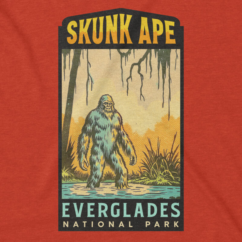 Ancient Oaks National Park Cryptids Vintage Decal T-shirt Design